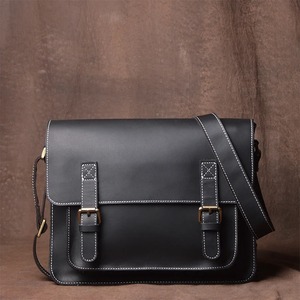 Nuevo diseño de estilo personalizado bolso de hombro de cuero genuino Crazy Horse cuero de vaca bolso de pecho cruzado para exteriores - Product Image 4