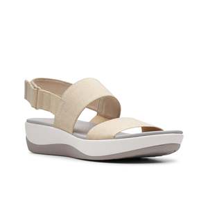 Sandali Clarks da Donna Beige con Cinturino alla Caviglia Arla Jacory Slingback Taglia 8 M, Tomaia in Pelle Bovina, Punta Aperta, Soletta Ammortizzata, Ideali per l'Estate - Product Image 3