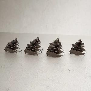 Anillo de Servilleta de Madera con Forma de Árbol, Decoración de Mesa de Temporada, Ideal para Fiestas, Cenas y Regalos - Product Image 3