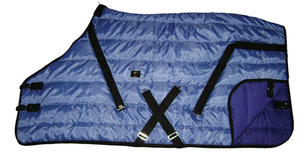 Tapis de cheval d'hiver matelassé léger en laine imperméable avec doublure en polyfill, option de doublure en taftta en coton comprenant un couvre-cou - Product Image 4