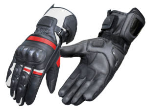 Guantes de carreras de cuero para hombre, novedad - Product Image 4