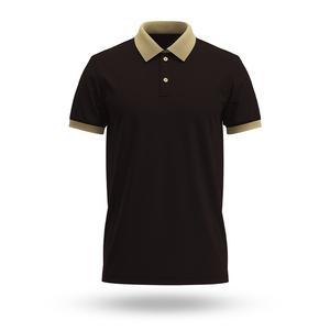 High Quality Mens Solid Polo T-<b>Shirt</b> with Contrast Collar Custom <b>Short</b> <b>Sleeve</b> Summer Design OEM Manufacturer Wholesale Supply - Product Image 1