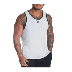 Camisetas de Tirantes Personalizadas para Hombre, para Fitness, Antiencogimiento, 100% Poliéster, Transpirables, de Secado Rápido, con Logotipo Personalizado en Color Sublimado - Product Image 4