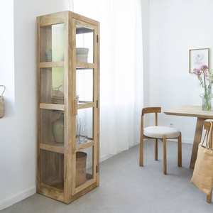 Juliet mango <b>wood</b> <b>display</b> <b>cabinet</b> - Product Image 1