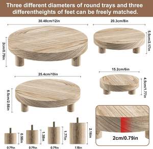 Exhibidor de Madera para Jardín de Alta Calidad, Taburete de Madera para Exhibición de Flores/Plantas Verdes, Madera de Pino de Vietnam, Ecológico - Product Image 3