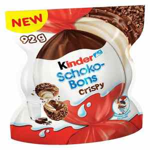 Precio al por mayor para Kinder Schoko Bons 300g Reino Unido Chocolate sólido crujiente sabor a avellana Los ingredientes incluyen galleta Ja - Product Image 1