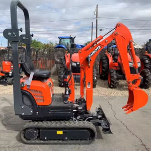 Kubota-Miniexcavadora sobre orugas, pequeña excavadora sobre orugas de 1 tonelada con cucharón de 0, 1 m3, 2 unidades - Product Image 1