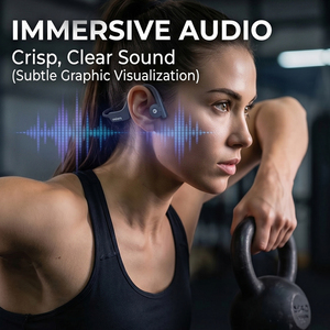 Cuffie a Conduzione Ossea Wakers Sport Pro, Impermeabili IPX7, Wireless Bluetooth, Ultra-Leggere 29g, Auricolari Open-Ear - Product Image 5