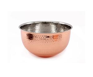 Bol de fruits en cuivre de haute qualité Design élégant Unique brillant poli finition martelée ustensiles de cuisine pour les fêtes mélange le matériau métallique - Product Image 1