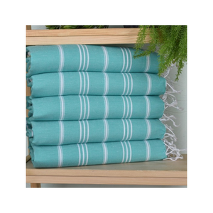 Serviettes de vaisselle brodées en coton flammé durable bleu foncé 40x60cm Chiffons de cuisine de tous les jours abordables au toucher doux à séchage rapide - Product Image 2