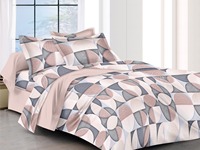 Ensembles de draps 100% coton Collection de tissus satinés imprimés confortables pour la literie et les textiles de maison Style uni