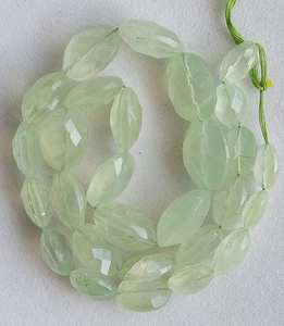 ลูกปัดรูปไข่เหลี่ยมเพชรพลอย Prehnite สำหรับทำเครื่องประดับขายส่ง - Product Image 3