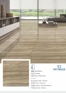 Azulejos de baño vitrificados de color gris claro del proveedor al por mayor Azulejos de porcelana pulida Acabado brillante para villas Ladrillo refractario - Product Image 4