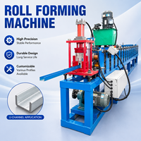 Machine de profilage de canaux en U UD pour la construction de toitures avec moteur, pompe et boîte de vitesses