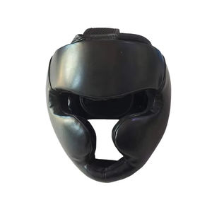 Kick Boxing Casque PU Cuir Head Guard Thai MMA Sanda Équipement D'entraînement Adultes Enfants Modulaire - Product Image 1