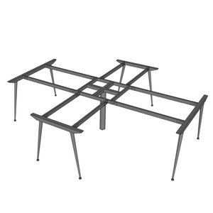 Mesa de Diseño Industrial de 4 Piezas con Patas de Acero en Forma de Cruz, 280x240cm, para Escritorios, Hospitales - Patas de Mesa de Centro HCCO025 - Product Image 3