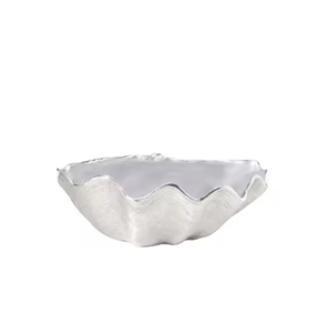Bols de bonne qualité plat rond en forme d'argent poli bol à chocolat nouveaux bols de service en métal solide élégants Top tendance - Product Image 1