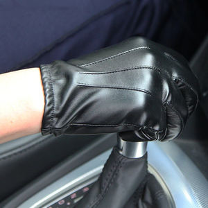 Gants en cuir pour hommes de haute qualité, personnalisables, OEM, écran tactile pour la conduite, style simple, décontracté et quotidien, saison hivernale - Product Image 3