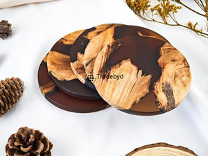 Resin Handmade Premium <b>Coasters</b> Set 4X4 Inches Square Luxury <b>Drink</b> <b>Coasters</b> for Hotels Cafes Tradebyd (Custom Colors Available) - Product Image 4