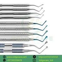 Set Alat Kuret Tulang Bedah Gigi Manual Stainless Steel 16 Pcs Terbaru dari Lucas dengan Gaya Unik