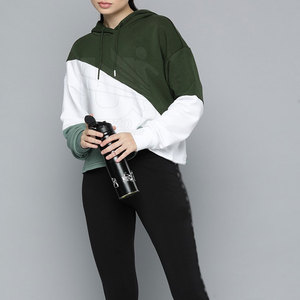 เสื้อมีฮู้ดสำหรับผู้หญิงเสื้อฮู้ดสีตัดกันโลโก้ออกแบบได้ตามต้องการ - Product Image 3