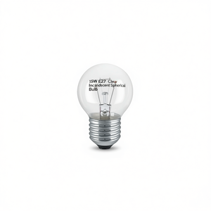 Ampoule sphérique incandescente transparente E27 15W - Product Image 2