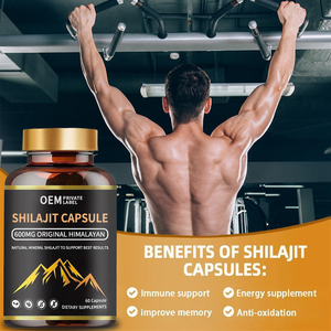 Capsules d'extrait de Shilajit pur de l'Himalaya OEM/ODM 500 mg Shilajit naturel 60 capsules pour stimuler l'énergie et l'immunité pour les hommes et les femmes - Product Image 5