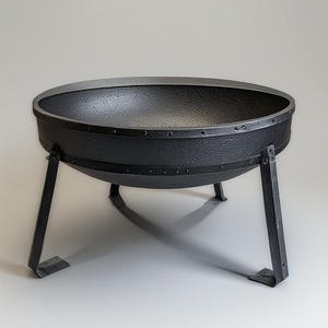 Brasero Redondo Decorativo Moderno de Metal para Leña, Diseñado para Áreas de Asientos al Aire Libre, Crea un Ambiente Cálido y una Belleza Visual - Product Image 3