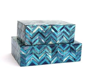 Joyero Rectangular con Incrustaciones de Hueso, Diseño Artístico, Alta Calidad, Hecho a Mano, Estilo Clásico, Color y Tamaño Personalizables - Product Image 1