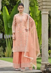 Indian Export Quality Salwar Kameez <b>Suit</b> with with Fancy Style Palazzo <b>Suit</b> for <b>Wedding</b> and Special Occasion From India - Product Image 5