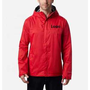 Veste de pluie unisexe légère et imperméable coupe-vent pour l'extérieur avec fermeture à glissière de style décontracté pour adultes en automne - Product Image 1