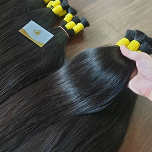 Cabello humano crudo virgen de doble estiramiento camboyano vietnamita de alta calidad sin procesar a granel onda negra Natural blanqueada Volos - Product Image 1