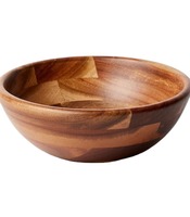 Juego de Ensaladeras Grandes de Madera de Acacia de Lujo, Ecológicas, para Servir y Mezclar Alimentos con Servidores