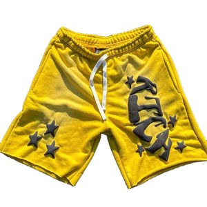 กางเกงขาสั้นผ้าฝ้ายฟอกกรดสำหรับผู้ชายวินเทจโอเวอร์ไซส์ลำลองแนวสตรีทวิตกใส่ได้ทุกเพศสไตล์เป็นมิตรต่อสิ่งแวดล้อม - Product Image 6