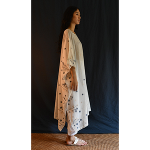 Caftán Jamdani para Mujer con Silueta Cuadrada, Diseño sin Mangas Transpirable con Corte Recto Elegante y Bordado - Product Image 4