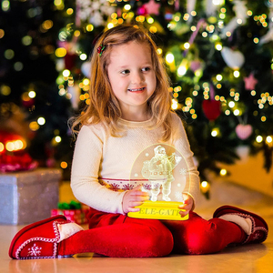 Lampada Natalizia 3D in Acrilico, Stile Ecologico con Luce Magica a Batteria, Decora le Tue Feste con Stile - Product Image 6