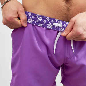 Pantalones cortos de gimnasio para hombre atléticos de color liso con cordón de poliéster de 145 gramos de verano al por mayor - Product Image 4