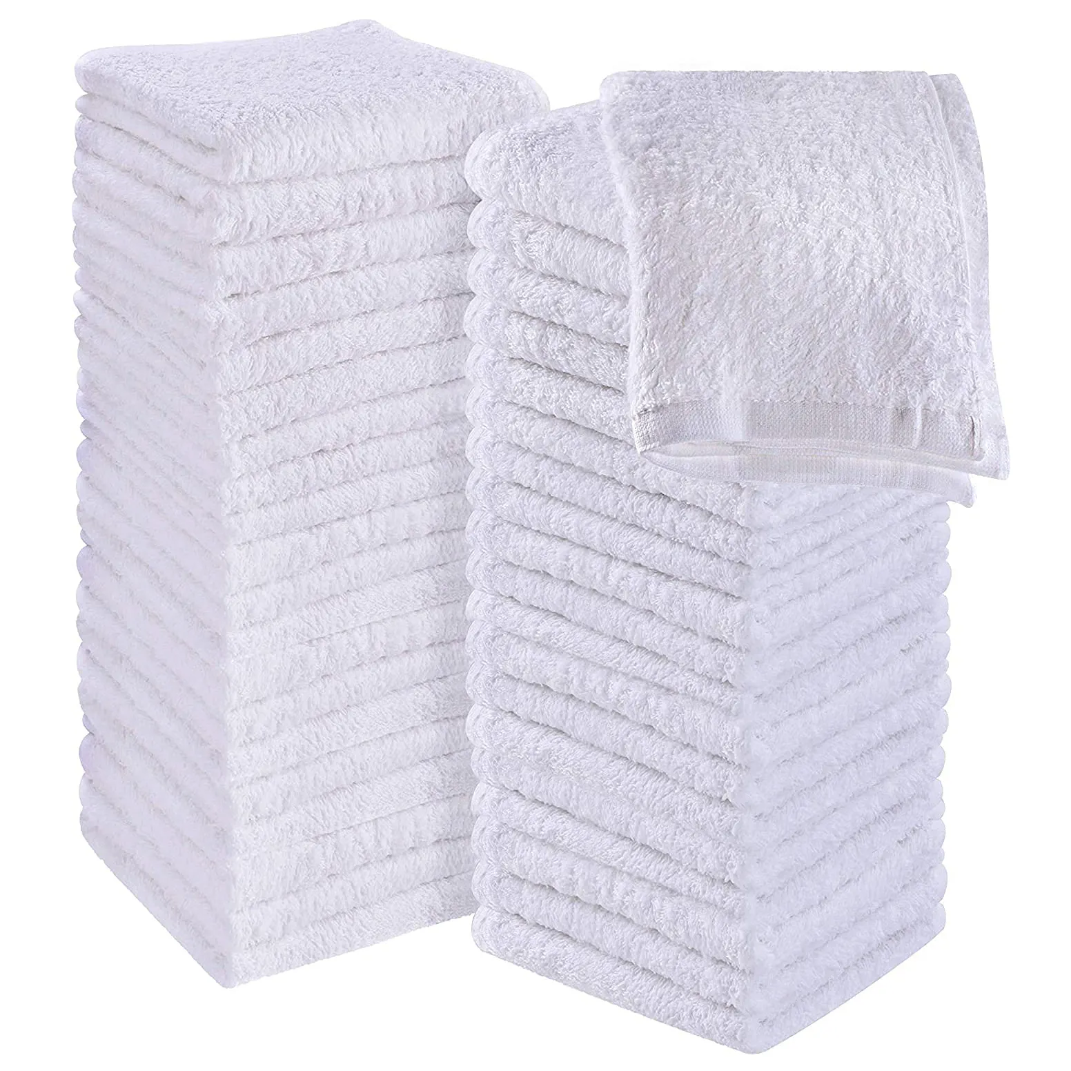 100% Cotton Plain White Solid Color Luxury Hotel Bathroom Set Bath Hand Face Floor Towel