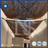 Voile d'ombrage/parasol en fibre de coco brute écologique sur mesure, durable, pour espaces extérieurs, fabriquée au Vietnam, taille personnalisée, vente en gros