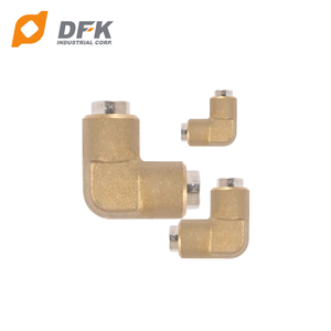 ข้อต่อข้อศอกแบบกดทำจากทองเหลืองตัวชี้วัดจุดสำหรับชาย45องศา - Product Image 1