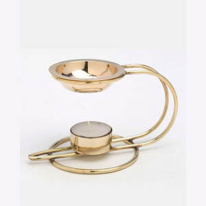 Porta Incienso de Latón Puro con Cuenco de Latón, Portavelas para Velas de Té, Incienso Japonés Antiolor para Decoración del Hogar y Dormitorio - Product Image 1