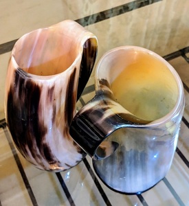 Cuerno de búfalo auténtico, taza de estilo Animal, cuerno de beber náutico pulido personalizado para uso en Bar, jarra de cerveza artesanal natural - Product Image 4