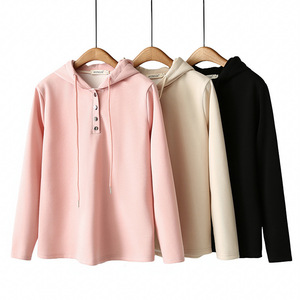 Sudadera con capucha de manga larga para mujer Sudadera con capucha suelta de talla grande otoño nuevo 2025 - Product Image 3