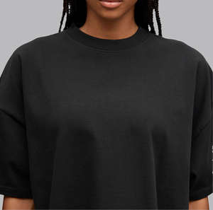 เสื้อยืดผู้หญิงไซส์ใหญ่แบบกำหนดเอง ราคาขายส่ง ปรับแต่งได้ สีพื้น ย้อมสีเรียบ ผ้าฝ้าย 100% พิมพ์โลโก้ตามสั่ง - Product Image 6