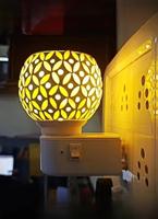 Diffuseur d'arômes électrique automatique fait main en céramique et acier, pour encens, bougies, huiles essentielles, camphre aromatique, pour la décoration de la maison