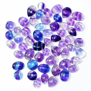 Cabujón de piedras preciosas sueltas de fluorita Natural de la mejor calidad, mezcla de piedras preciosas sueltas de fluorita, forma y tamaño, uso de piedras preciosas para la fabricación de joyas - Product Image 1
