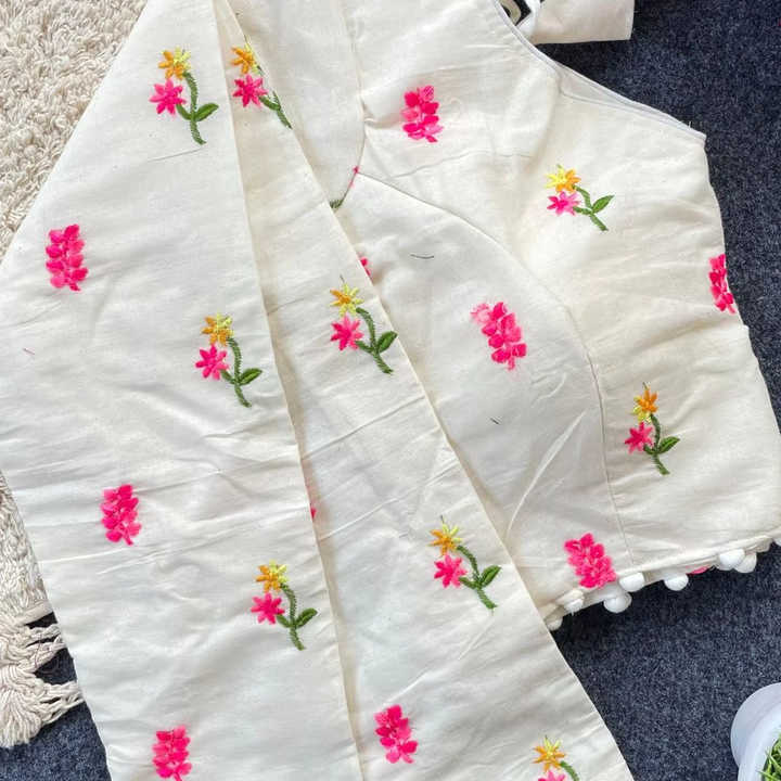 Indian Boutique's Premium Ready-Wear Collection Stylish Khadi Cotton Blouse for Ladies Embroidered Bridal Designer Solid
