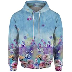 Sweat à capuche de haute qualité pour hommes avec logo brodé personnalisé coupe ample automne pull en coton Style Hip Hop hauts pour l'hiver - Product Image 4