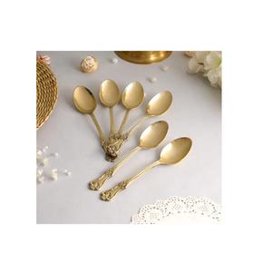 Ensemble de couverts en métal sur mesure pour la maison, la cuisine, la table, les repas, fabrication artisanale de haute qualité, cuillère en acier inoxydable - Product Image 4