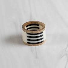 <b>Top</b> Quality Resin Customized Colour Bone Orange Resin Brick Stripe Design Napkin Ring for <b>Wedding</b> <b>Table</b> by Aaliyan Impex - Product Image 4
